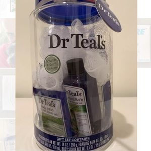 Dr Teal’s Gift Set: Epsom Salt;Foaming Bath;Body Wash Scrub Eucalyptus Spearmint